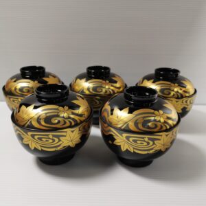 漆木盖碗[套][传统工芸][作者:义工作]