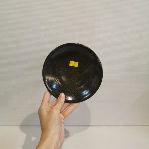 小盘 [黑釉陶土]