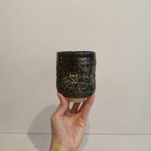高杯 [黑釉陶土]