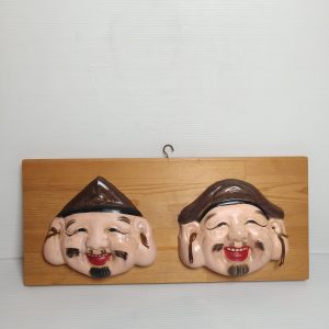 大黑天慧比须 [陶土面具] [略有小瑕疵，半价出售] 