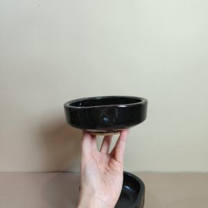 不规则碗 [黑釉陶土]