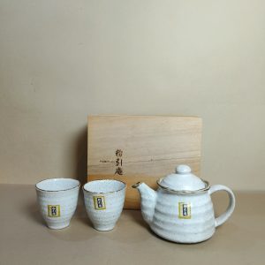 茶具组 [粉引庵] [1壶2杯] [全新/木盒装]