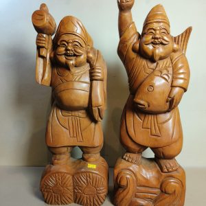 大黑天,慧比须 [木雕] [套]