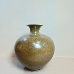 花瓶 [墨绿釉陶土]