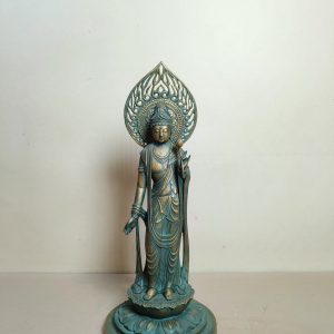 圣观音菩萨像 [铜器] [日本国宝级大师作品] [全新/木盒装]