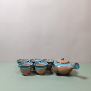 茶具组 [窯变陶土] [1壶5小杯]