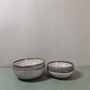 碗 [白釉陶土] [2中碗2碗] [套]