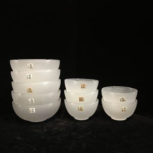 碗 [波纹] [玻璃蒙砂制] [5碗5小碗]  [套] [全新/盒装]