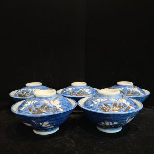 盖碗 [雪花釉] [套/五件入] [全新/盒装]