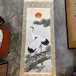 卷轴 [双鹤沐日]