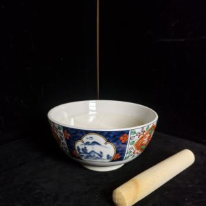 研磨大碗 [贴花] [附送木棍]