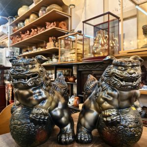 招福狮 [低温瓷][套] Lucky Lion Figurines [Low-temperature Porcelain][Set]