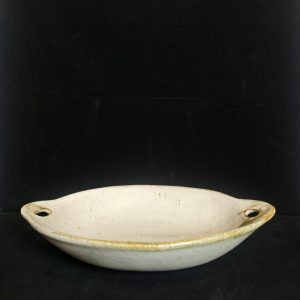 大盘 [白釉陶土]Large Plate [White-Glazed Clay]