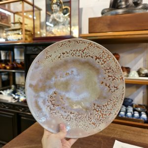 盘 [鬼秋] [松雁窑] Plate [Kishū / Oni-aki Style] [Shōgan Kiln]