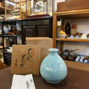 小花瓶 [锅岛烧] [长春青瓷][全新/木盒装] 