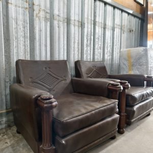 单人沙发 [木手把] [套/两件入] Single Sofa [Wooden Armrest] [Set of 2]