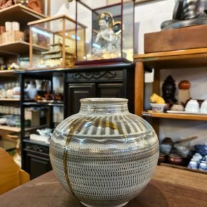 花瓶 [小鹿田烧] Vase [Onta Ware]