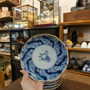 中盘 [染付][套/五件入] Medium Plate [Blue & White Porcelain][Set of 5] 