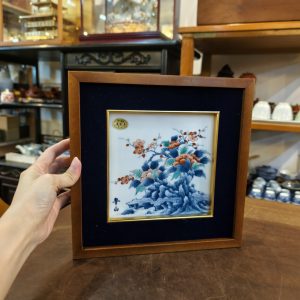 画像 [瓷板画] [木框] Plaque [Porcelain Panel Painting] [Wooden Frame]