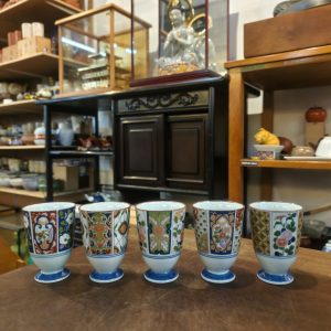 高脚杯 [有田烧] [秀清窑][套/五件入] Stem Cups [Arita ware] [Shusei Kiln][Set of 5]