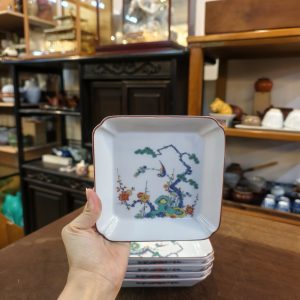 小盘 [有田烧] [柿右卫门窑] [静山作][套/五件入] Small Plate [Arita Ware] [Kakiemon Kiln] [Made by Seizan][Set of 5] 