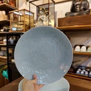 中盘 [暗花青瓷][套/五件入] [全新/木盒装] Medium Plate [Celadon with Hidden Relief Pattern][Set of 5] [Brand New / Wooden Boxed] 
