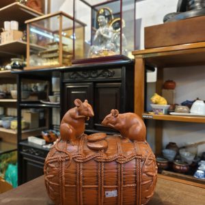老鼠 [朱泥] Mouse Figurine [Red Clay]