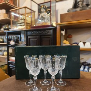 高脚酒杯 [水晶玻璃][套/五件入] [全新/盒装] Stem Wine Glasses [Crystal Glass][Set of 5] [Brand New / Boxed] 