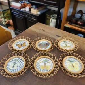 茶托 [蝴蝶标本] [套/六件入] Tea Coasters [Butterfly Specimens] [Set of 6]