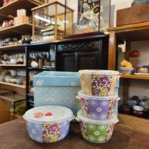 盖物 [密封器皿] [1中3小][套] [全新/盒装] Lidded Container Set [Sealed Containers] [1 Medium + 3 Small][Set] [Brand New / Boxed] 