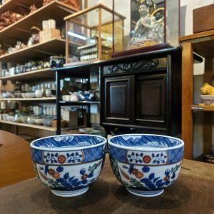 中碗 [半贴半画] [套/两件入] Medium Bowl [Half Transferware, Half Hand-Painted] [Set of 2] 