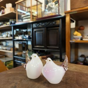 小摆件 [鸟] [水晶玻璃] [套] Small Ornament [Bird] [Crystal Glass] [Set]