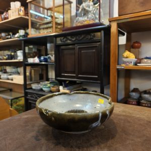 花器 [陶土窑变] [附送剑山] Flower Vessel [Glazed Stoneware] [Kenzan included]