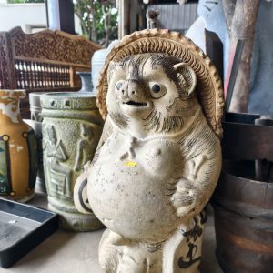 狸猫 [陶土] Tanuki Figurine [Terracotta]