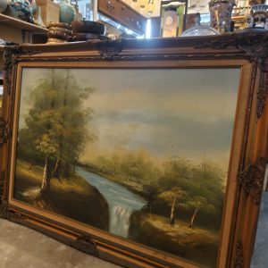 油画 [木框] [略有小污垢，便宜出售] Oil Painting [Wooden Frame] [Slight stains, special price] 